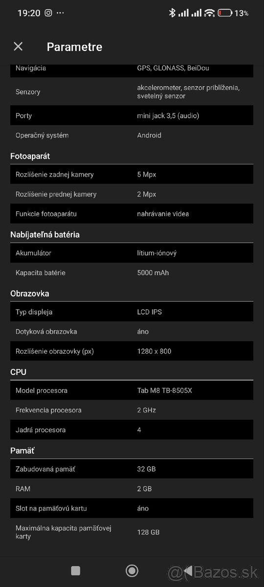 Tablet Lenovo 8" Tab M8 - 4
