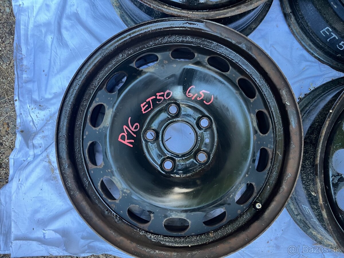 6.5J ET50 R16 plechové disky 5x112 - 4