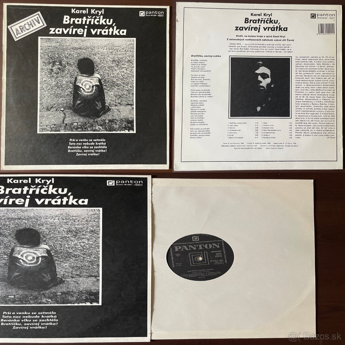 Karel Kryl, Beatles, Marsyas, Blue Effect - LP, Gramodesky - 4