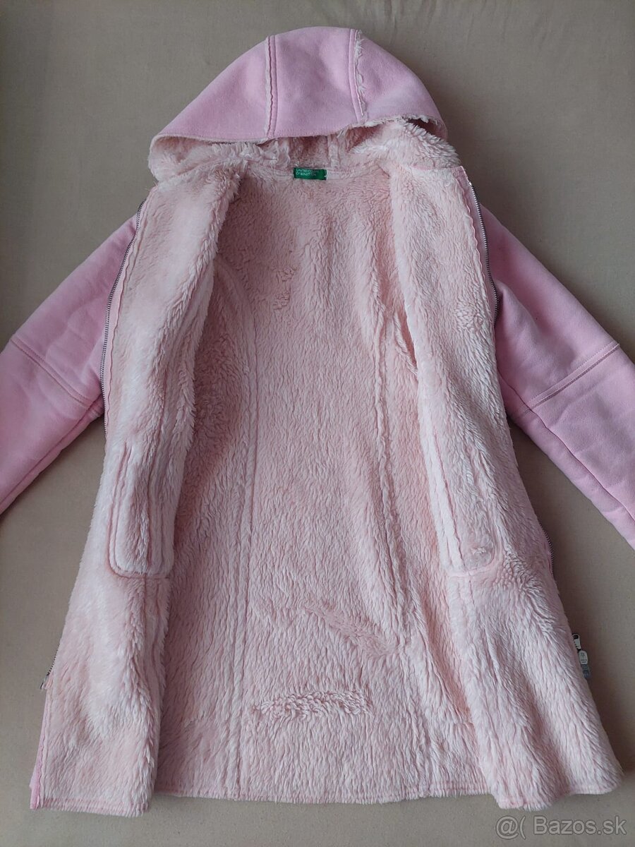 Semišový ružový kabát - 4