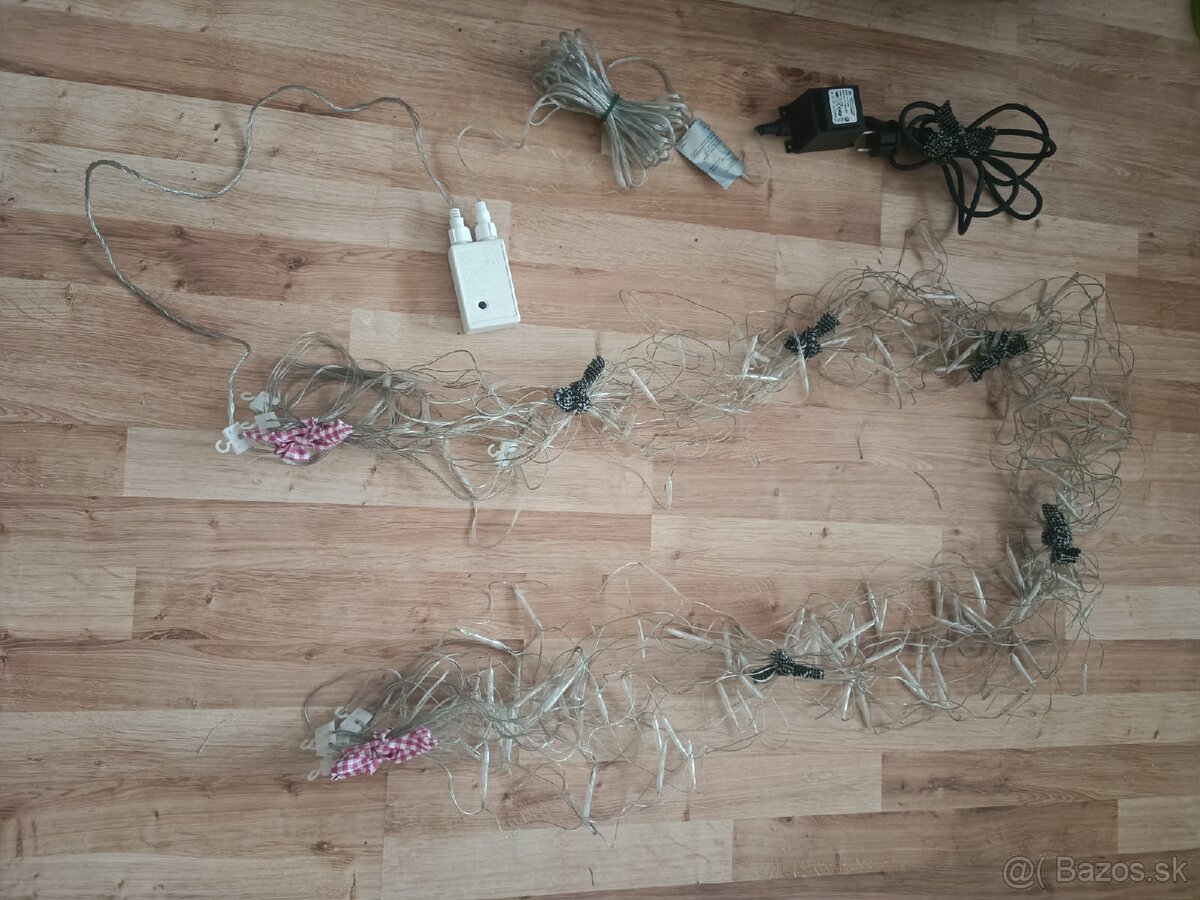 Vianočné svetielka na celé veľké okno - 4