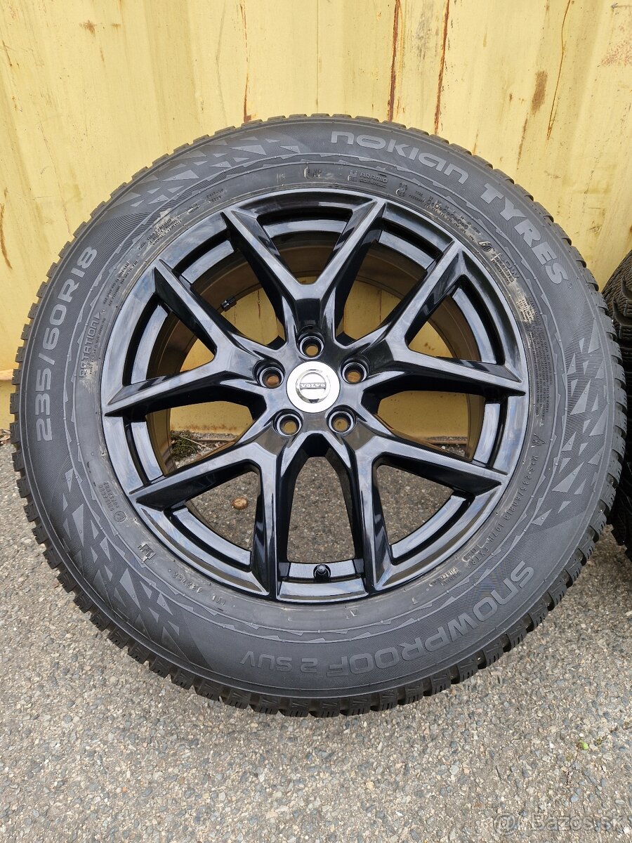5x108 r18 kolesa disky volvo XC60 xc60 alu čierne 235 60 18 - 4