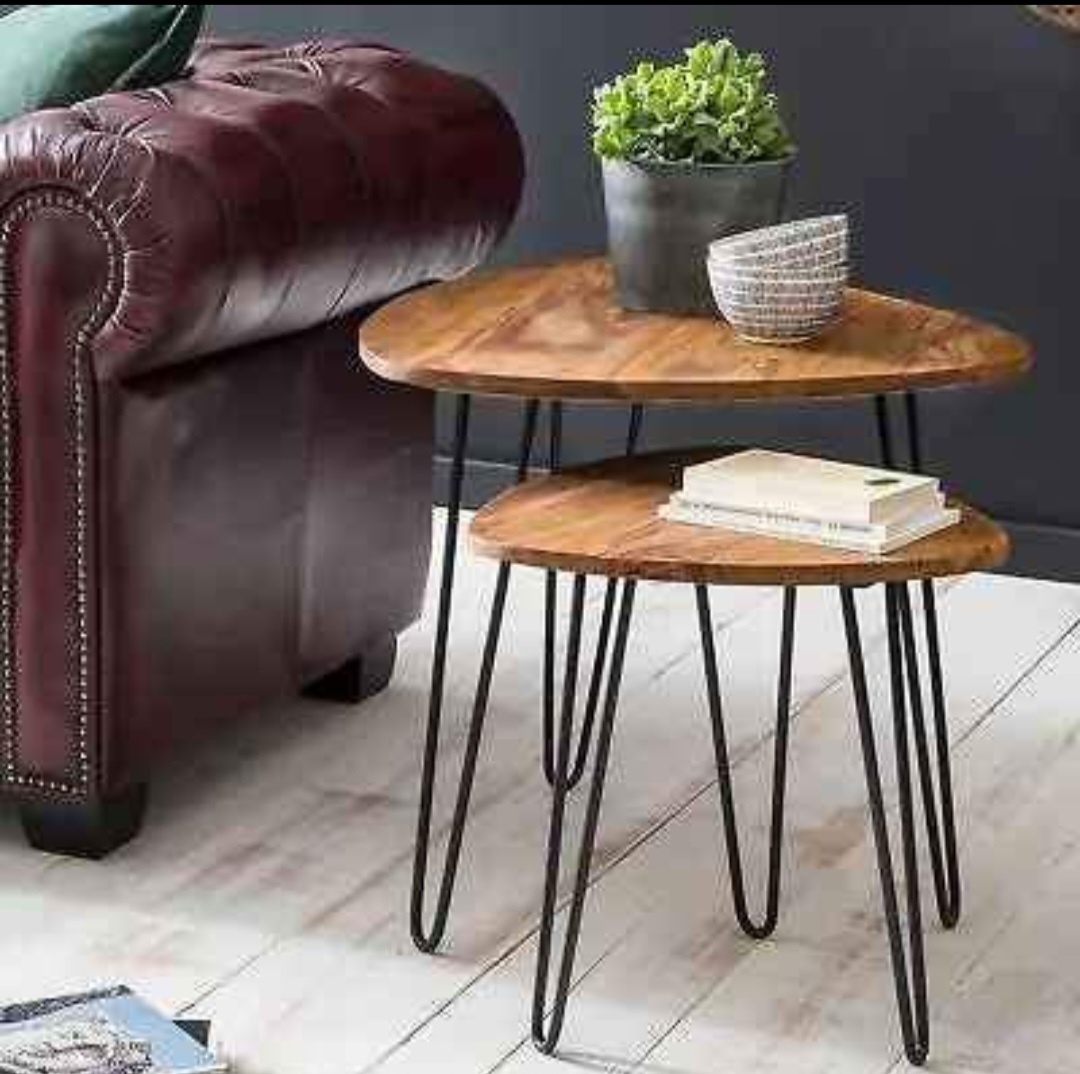 Set 2 stolíkov/ 2 druhý/ konferenčný stolík - 4