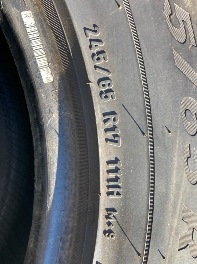 ZIMNÍ PNEUMATIKY PIRELLI 245/65r17 6mm - 4