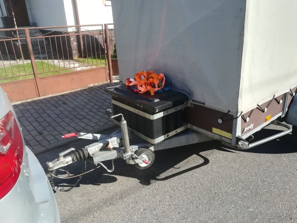 Privesny vozik 1000kg, brzdeny - 4