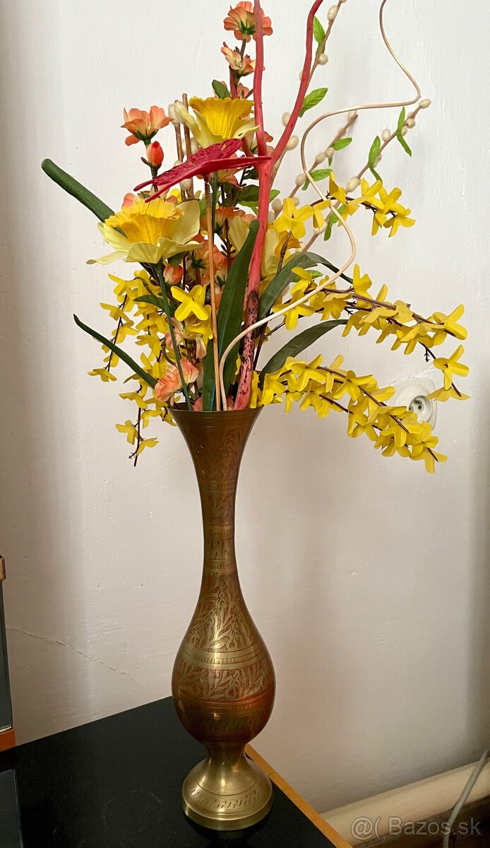 Tepaná váza (výška 34cm) - 4