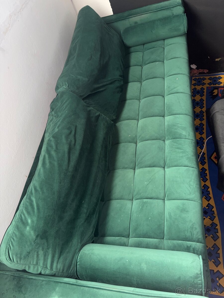 sedacka v zelenej farbe 225x95 - 4