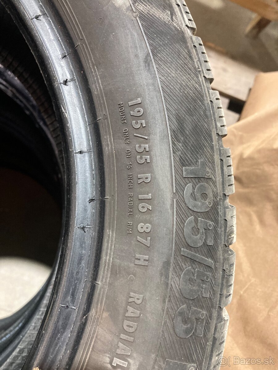Predám zimné pneumatiky BARUM 195/55 r16 - 4