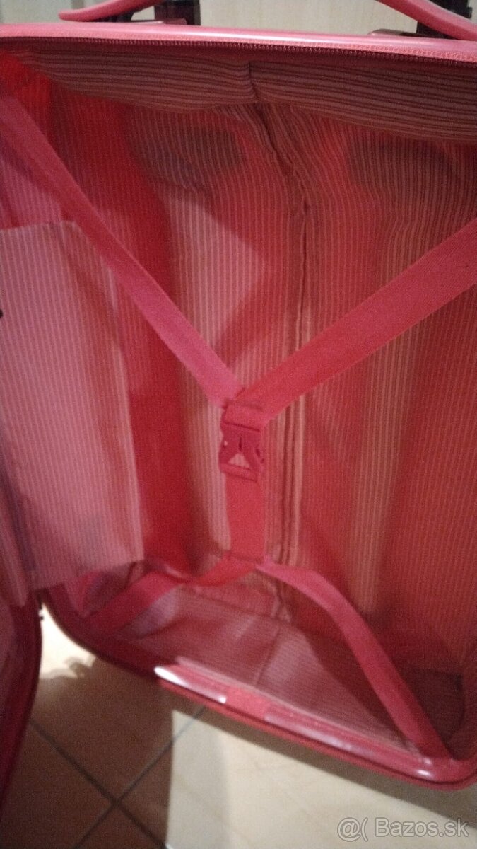 Dámsky kufor, ružový. - 4