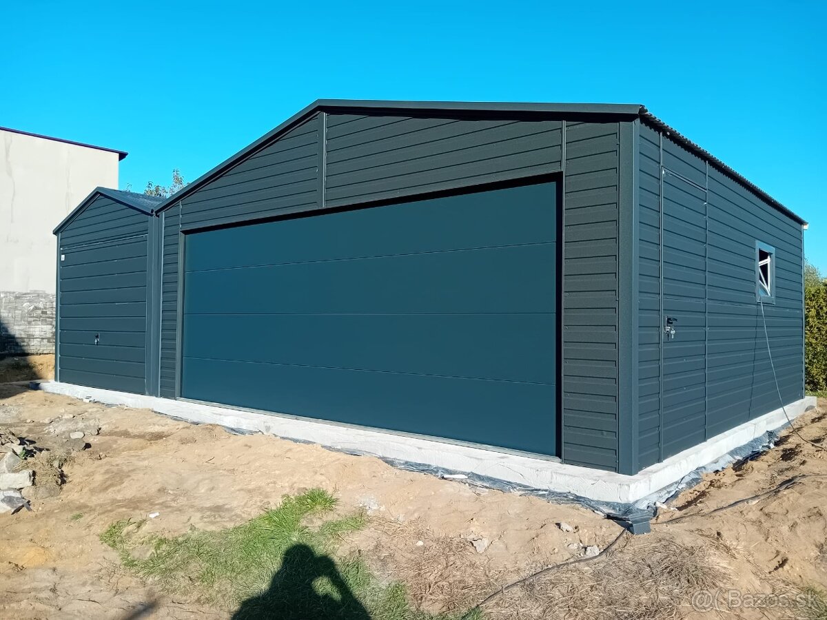 Plechová garáž - dvojgaráž. - 4