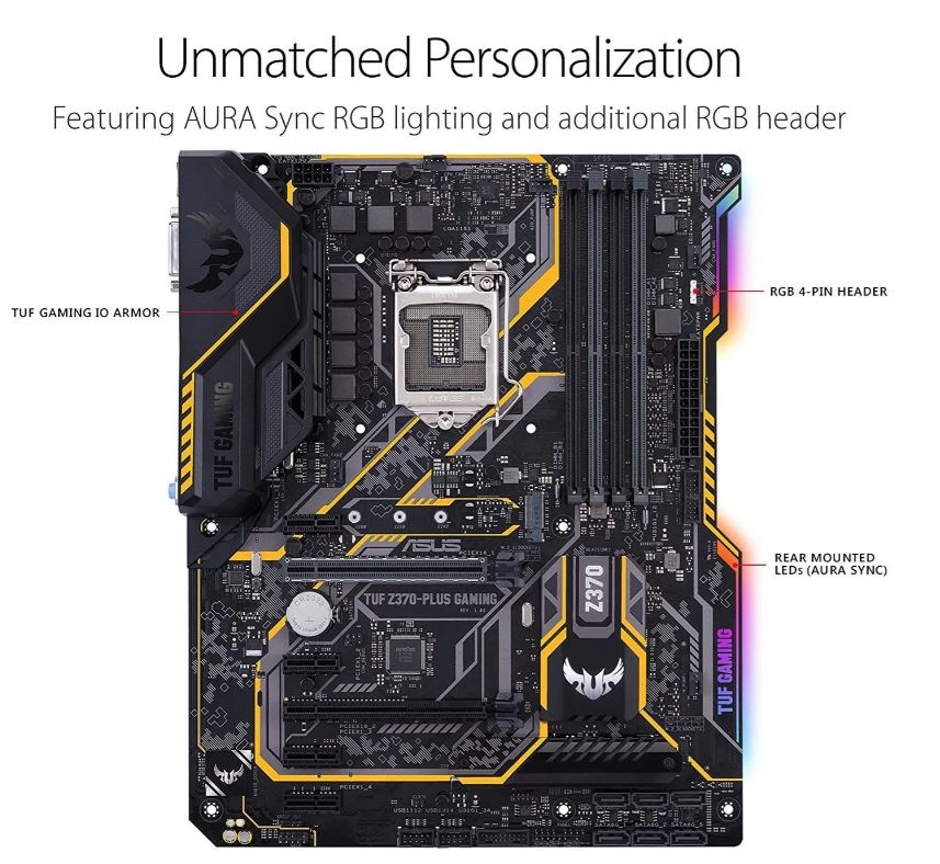 ASUS TUF Z370-PLUS GAMING+Intel® Core™ i5-8600K - 4