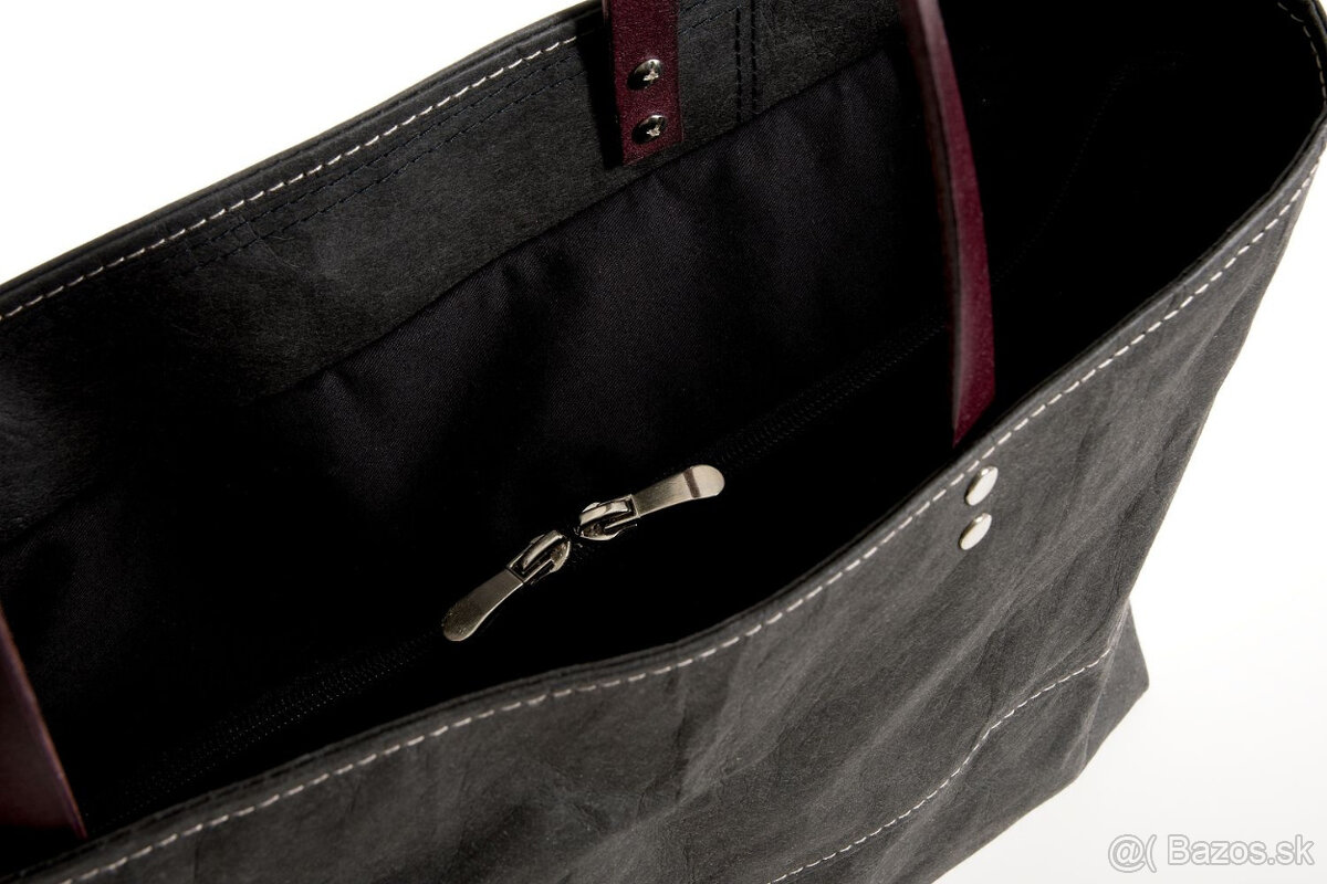 Dámská kabelka Matylda - z Kraft Texu (prateľného papiera) - 4