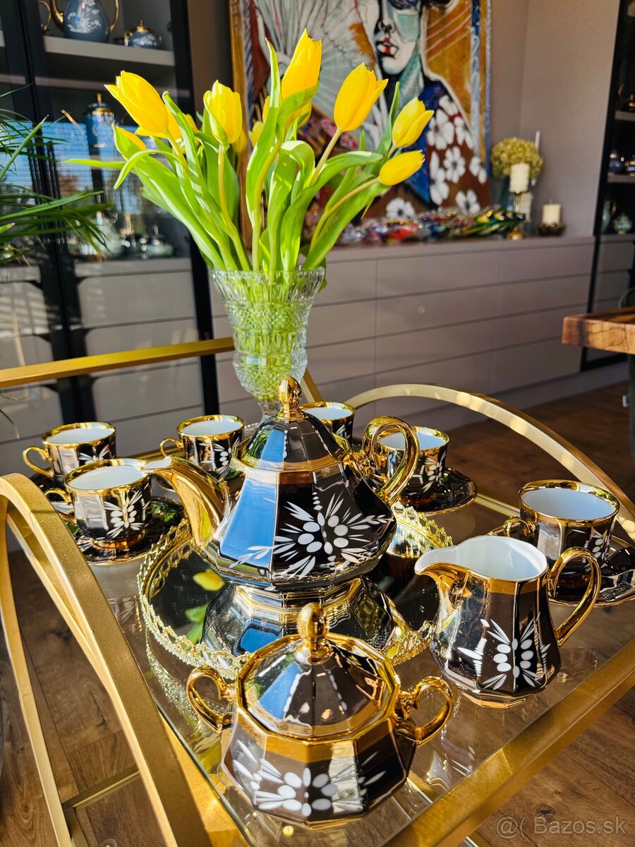 ArtDeco porcelánová súprava Valaská Belá Krištáľ - 4