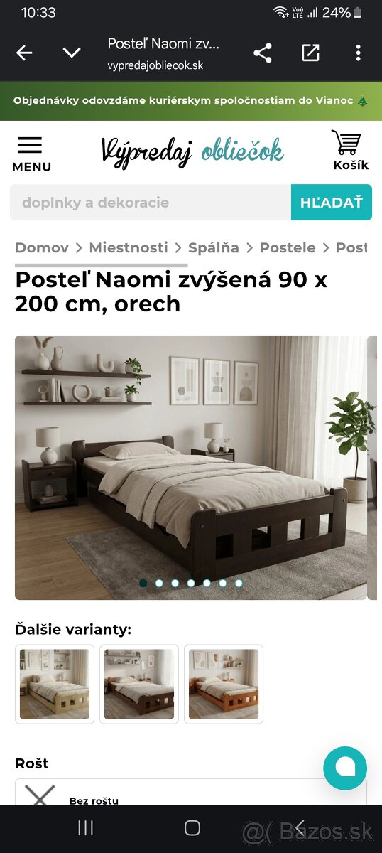 Posteľ s nočným stolíkom - 4