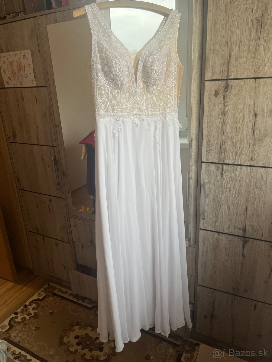 Svadobné šaty ako pierko - 4