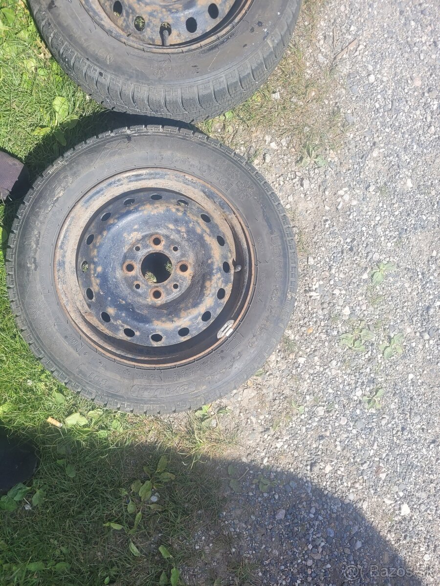 Predám kolesa fiat punto1.1 - 4