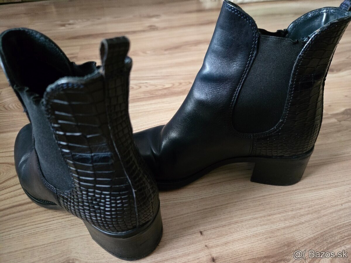 Kožené čižmy vel.37 - 4