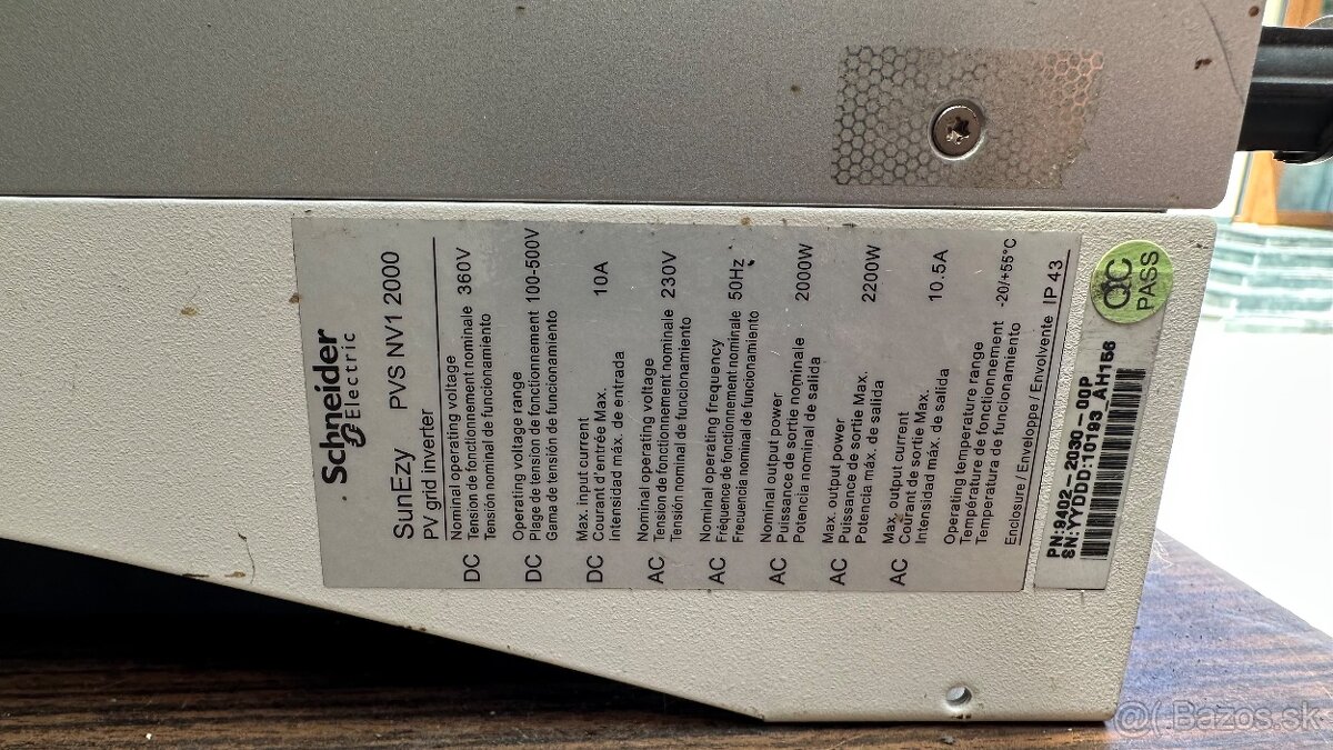Menič SCHNEIDER SUNEZY NV1 2000W použitý v dobrom stave MENI - 4