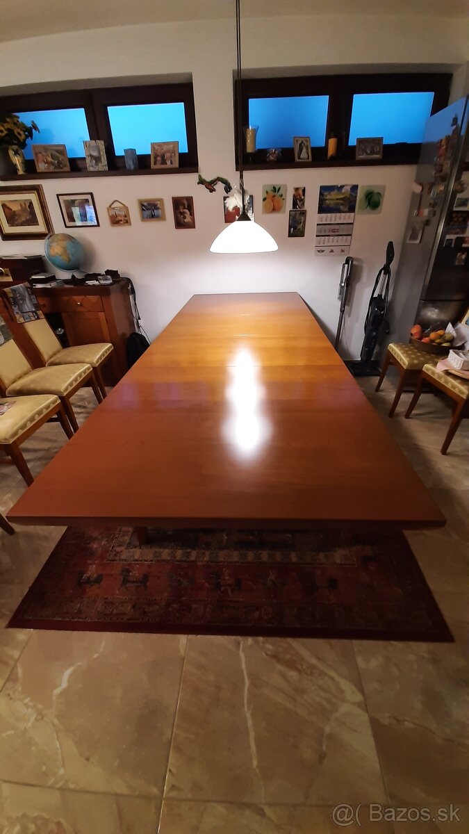 Štýlový stol so stolickami SELVA masiv čerešňa-ZNIZENA CENA - 4