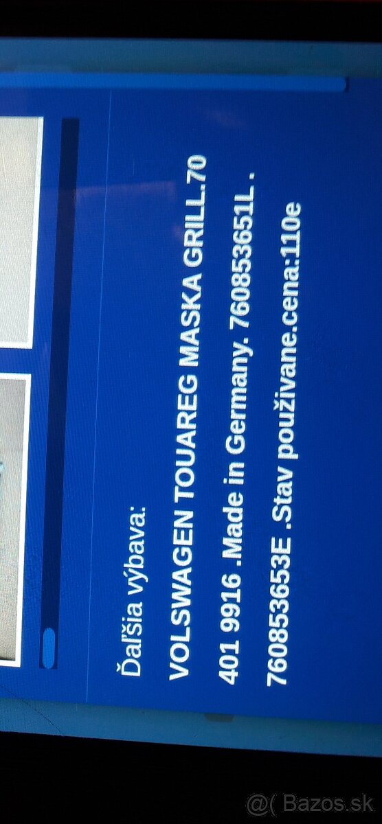 Vw Touareg maska - 4