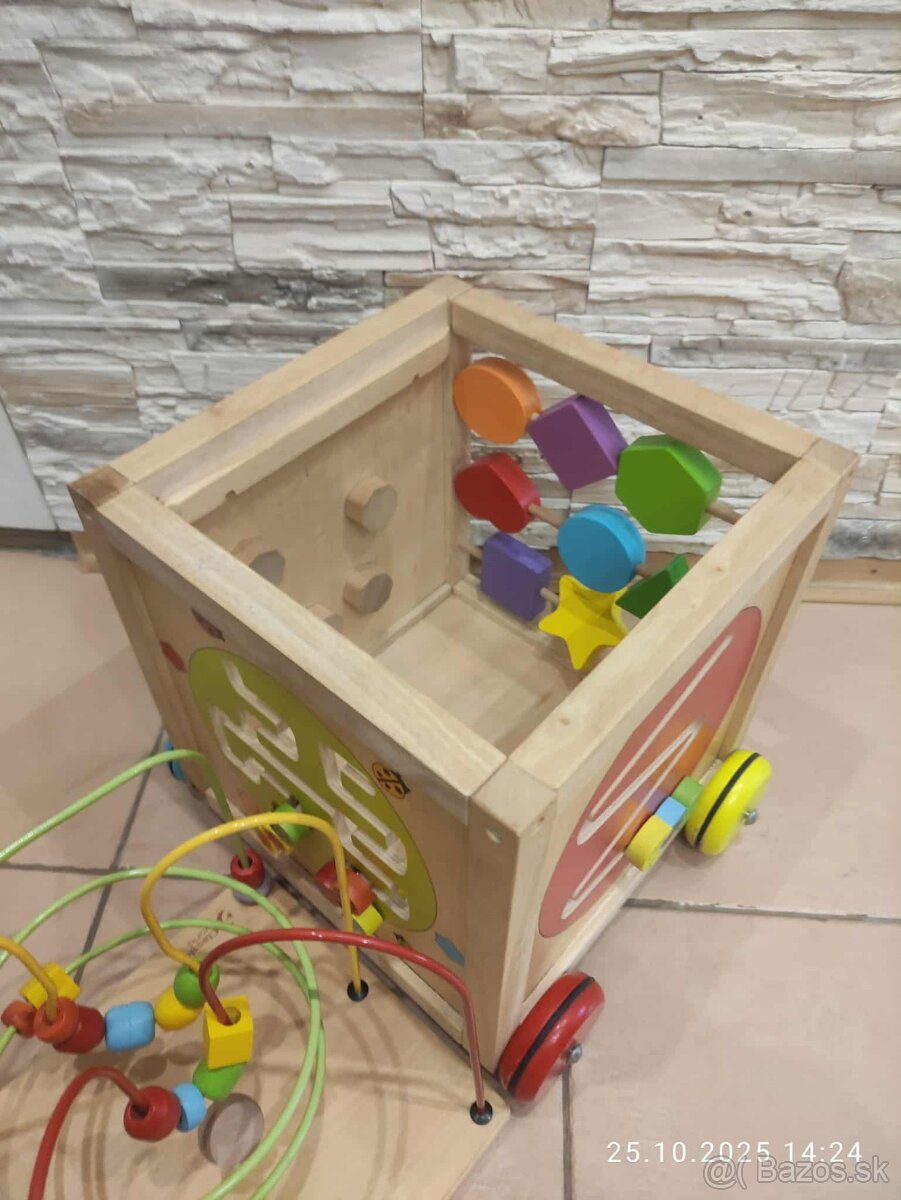 Veľké drevená interaktívna kocka - 4