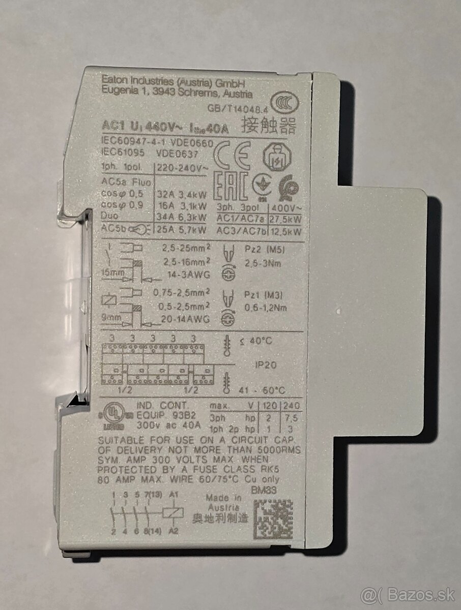 nový Stýkač EATON - Z-SCH230/40-40 - 4