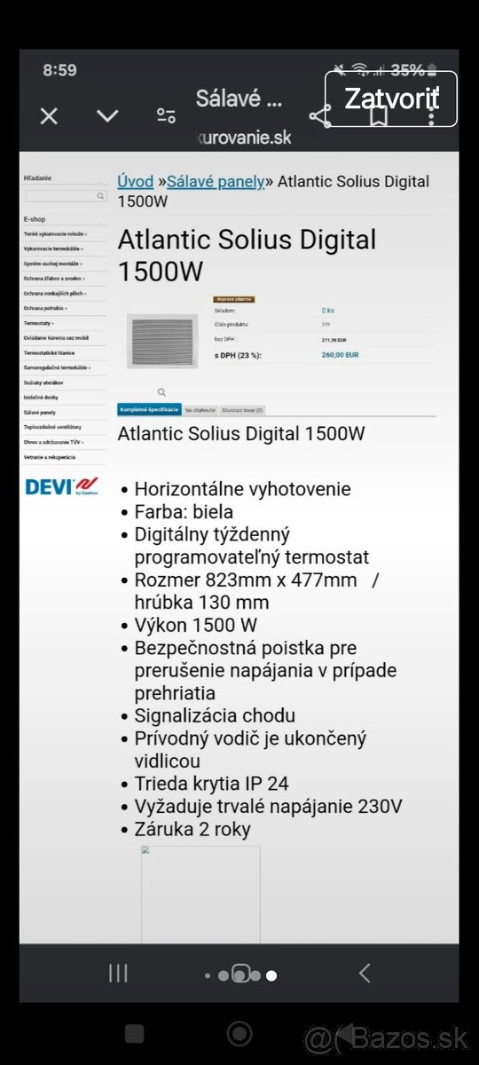 Atlantic solius lcd,wifi,el.ohrievače - 4