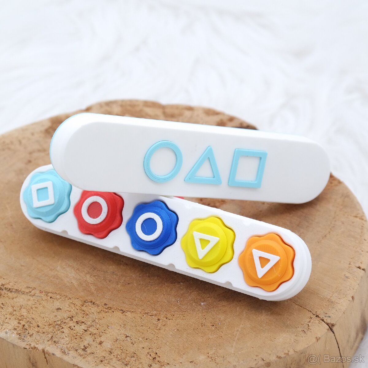 Squid Game Farebné Kocky, Gonggi Plnené Kamienkami - 4