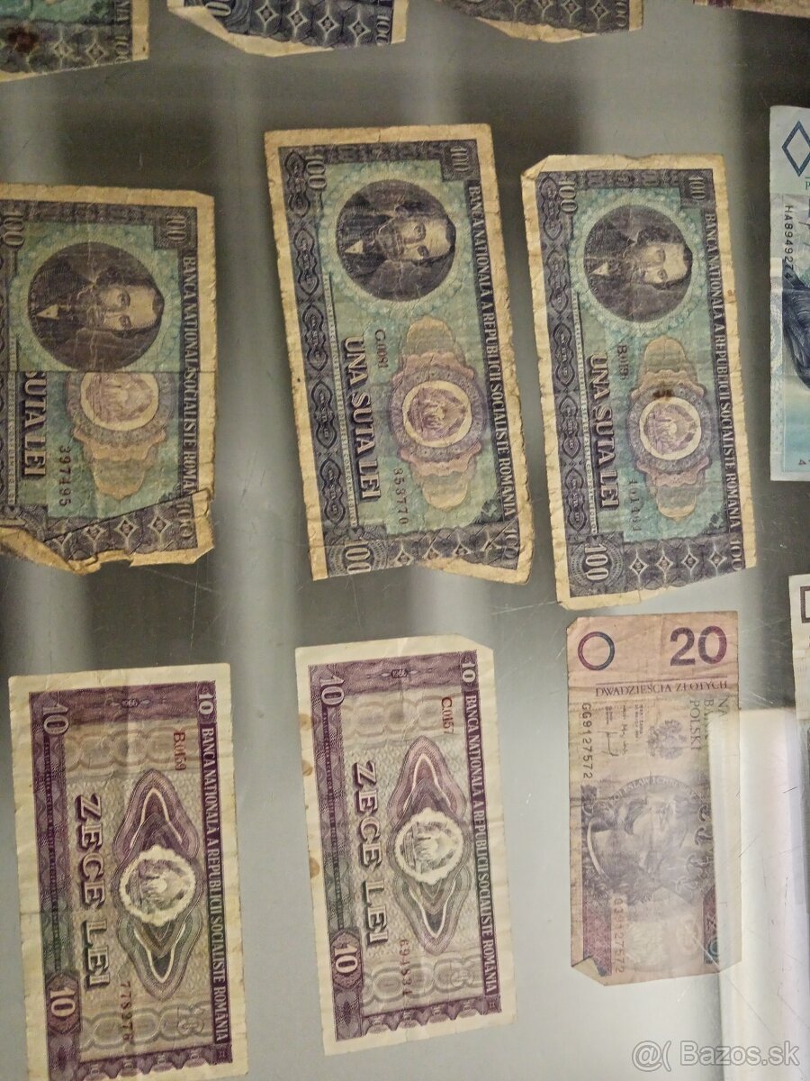 Rumunské bankovky, mince, starožitnosti - 4