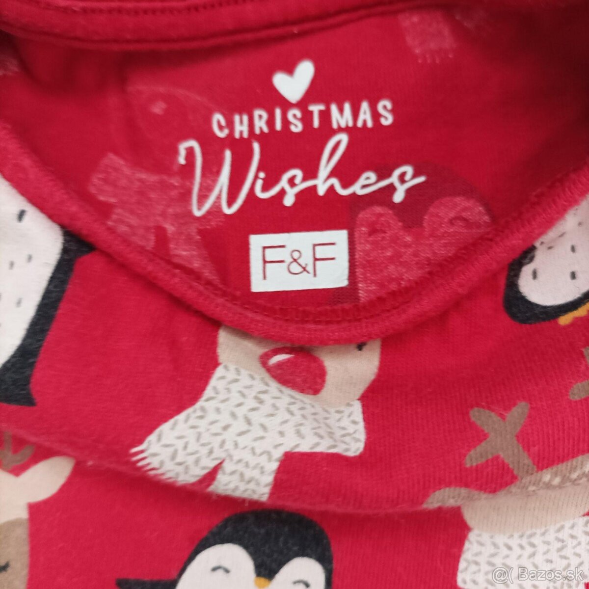 Vianočné šaty + tričko , velk.110 - 4