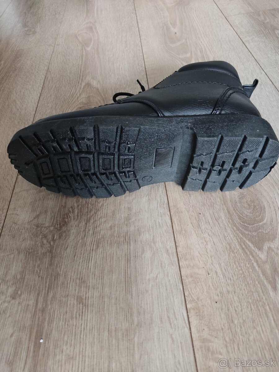 Topanky zateplené kožené - 4