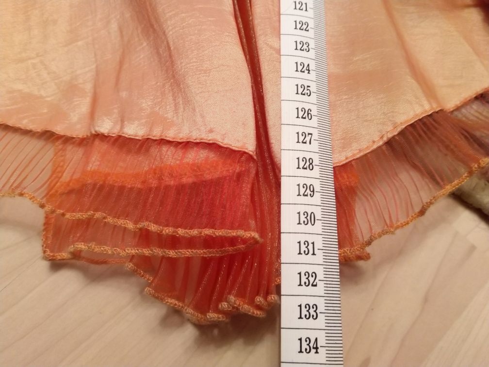 Oranžové spoločenské šaty - 4