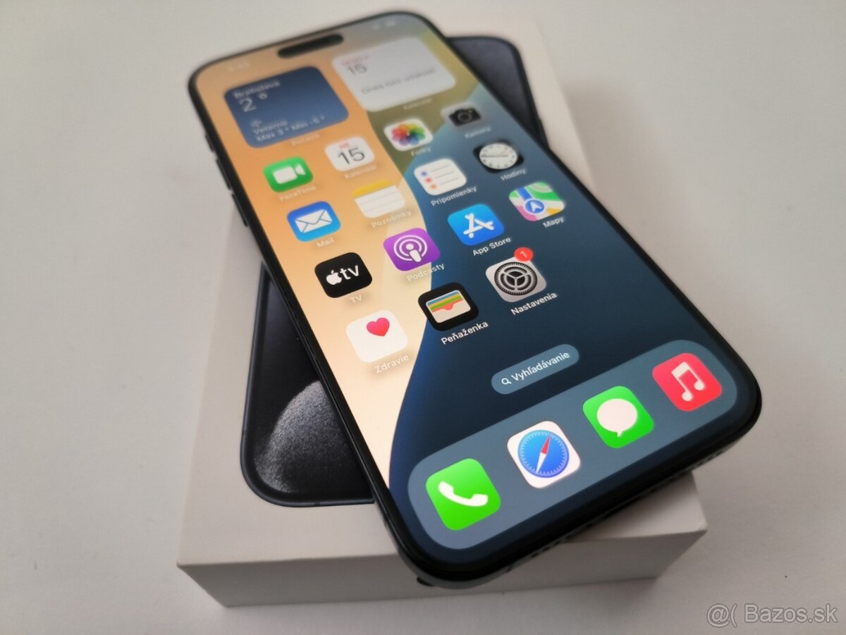 apple iphone 15 PRO MAX 256gb Blue Titanium / Batéria 100% - 4