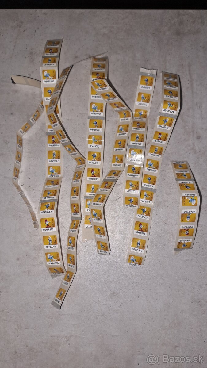 BILLA nálepky Šmolkovia - 4