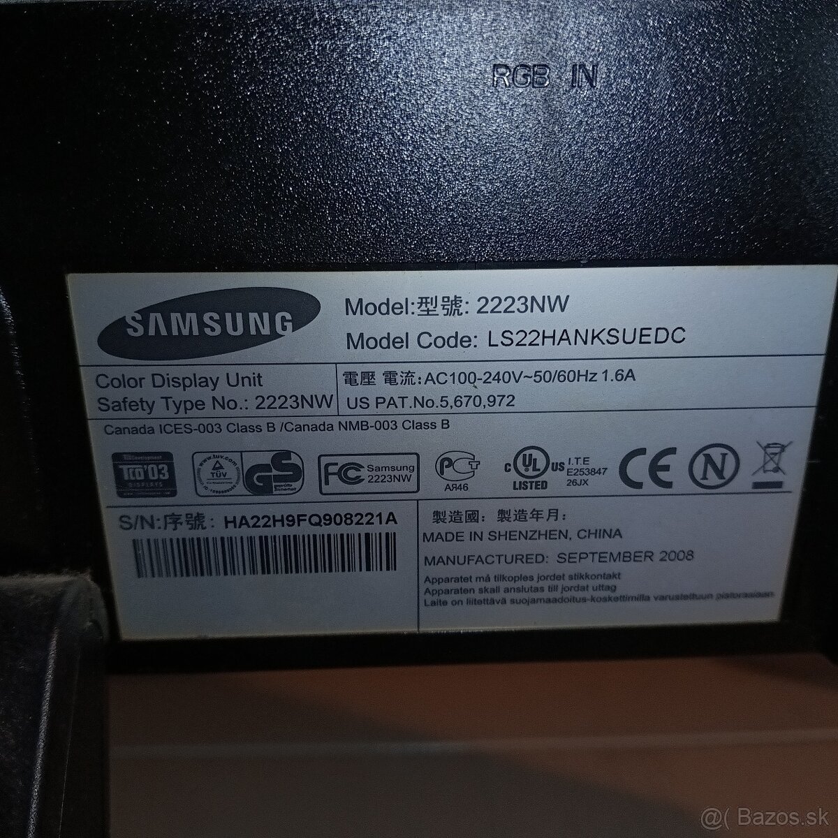 Monitor Samsung SyncMaster - 4