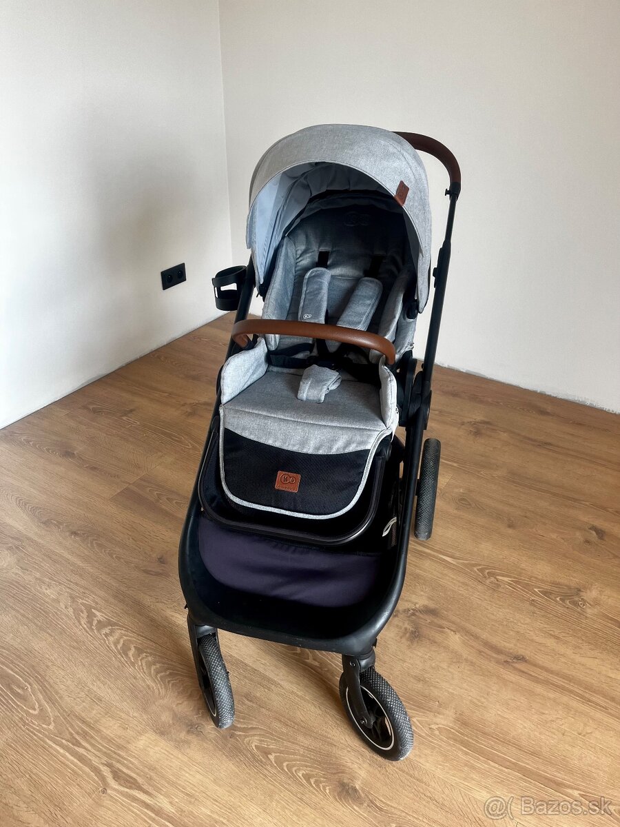 Kinderkraft Everyday 2v1 light grey s príslušenstvom - 4