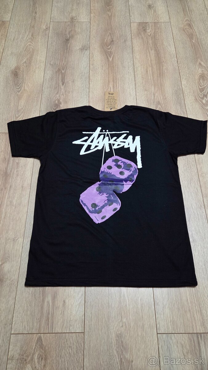 Stüssy Fuzzy Dice Tee black/purple - 4