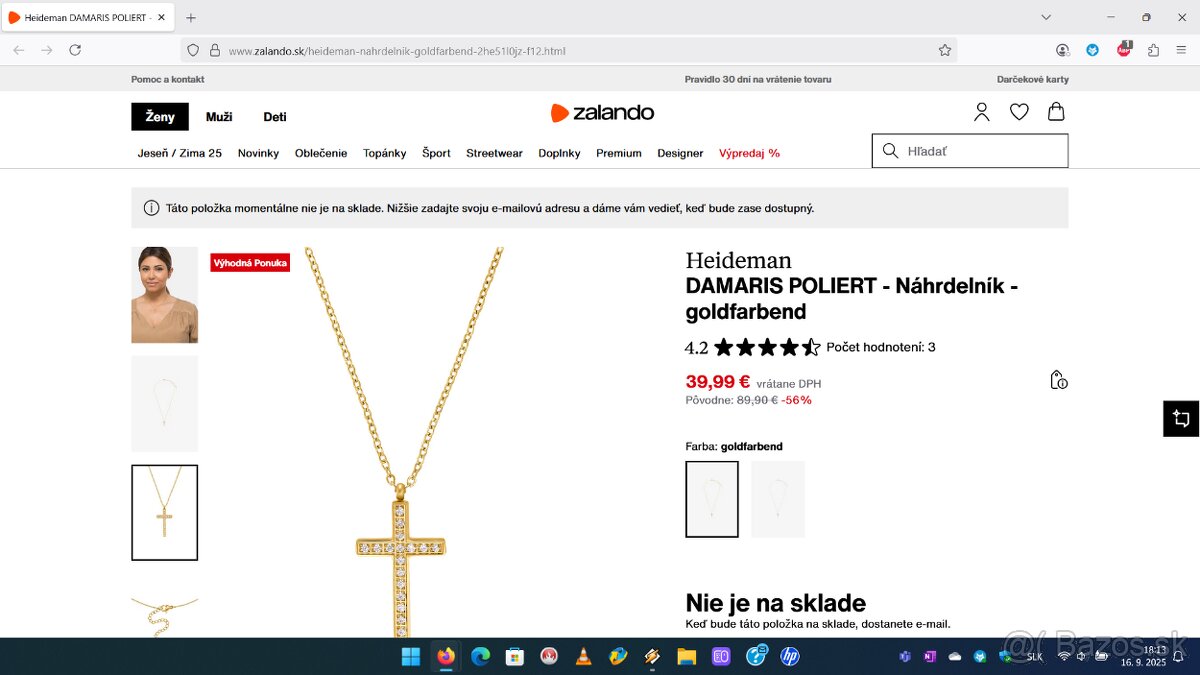 Náhrdelník s krížikom, Náramok s krížikom/bez krížika - 4