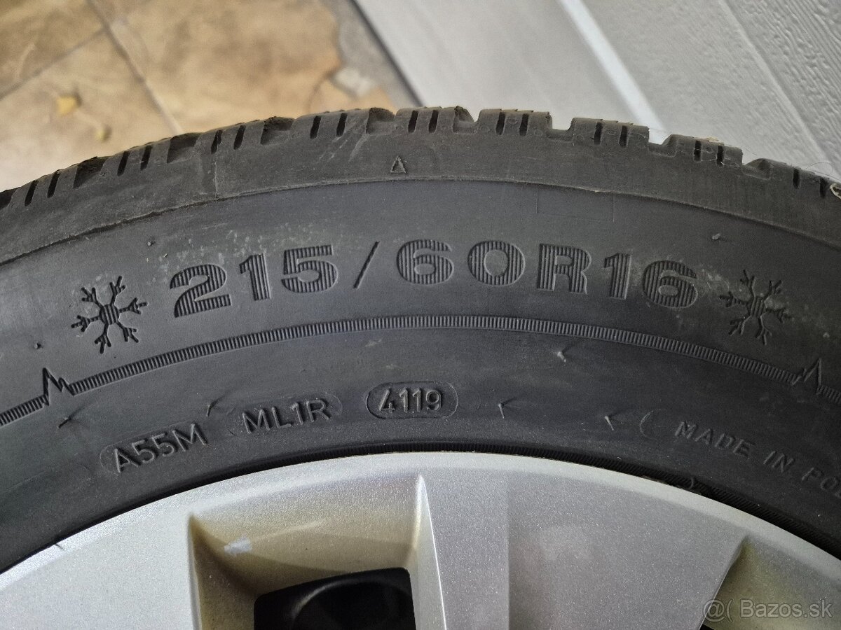 Zimná sada 215/60 R16 originál Škoda Karoq - 4