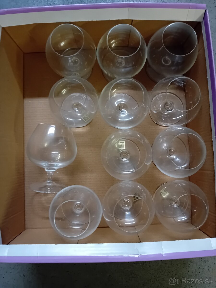 Sklenené poháre na koňak a iné - 4