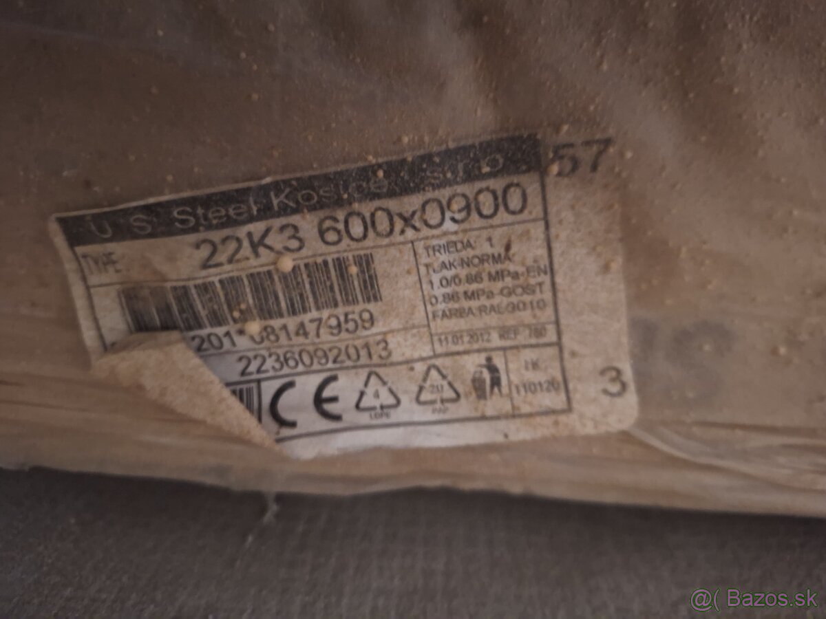 Predám nepouzite radiátory KORAD - 4