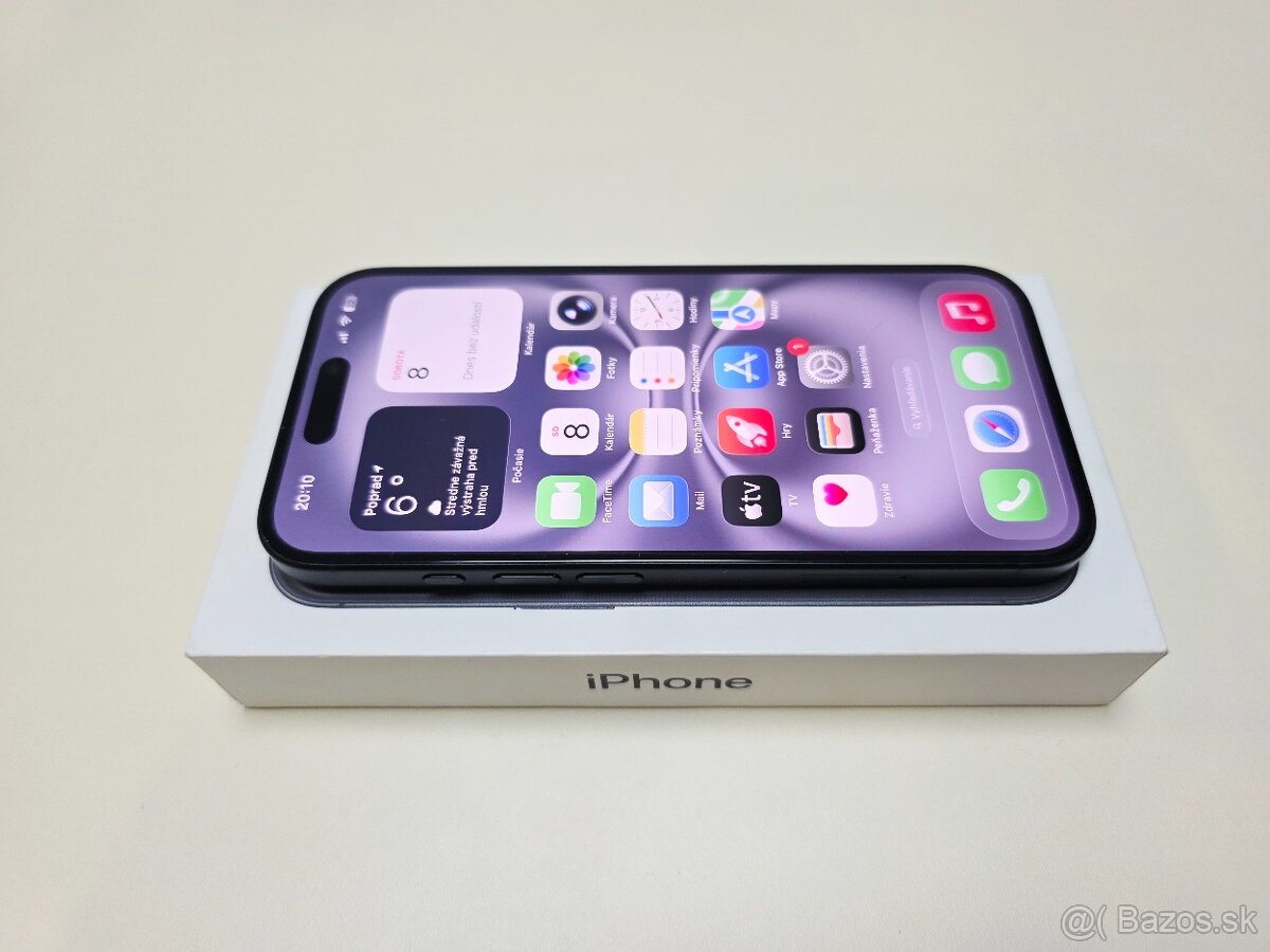 APPLE IPHONE 16 BLACK128GB ,BATERKA 100%,ZÁRUKA - 4