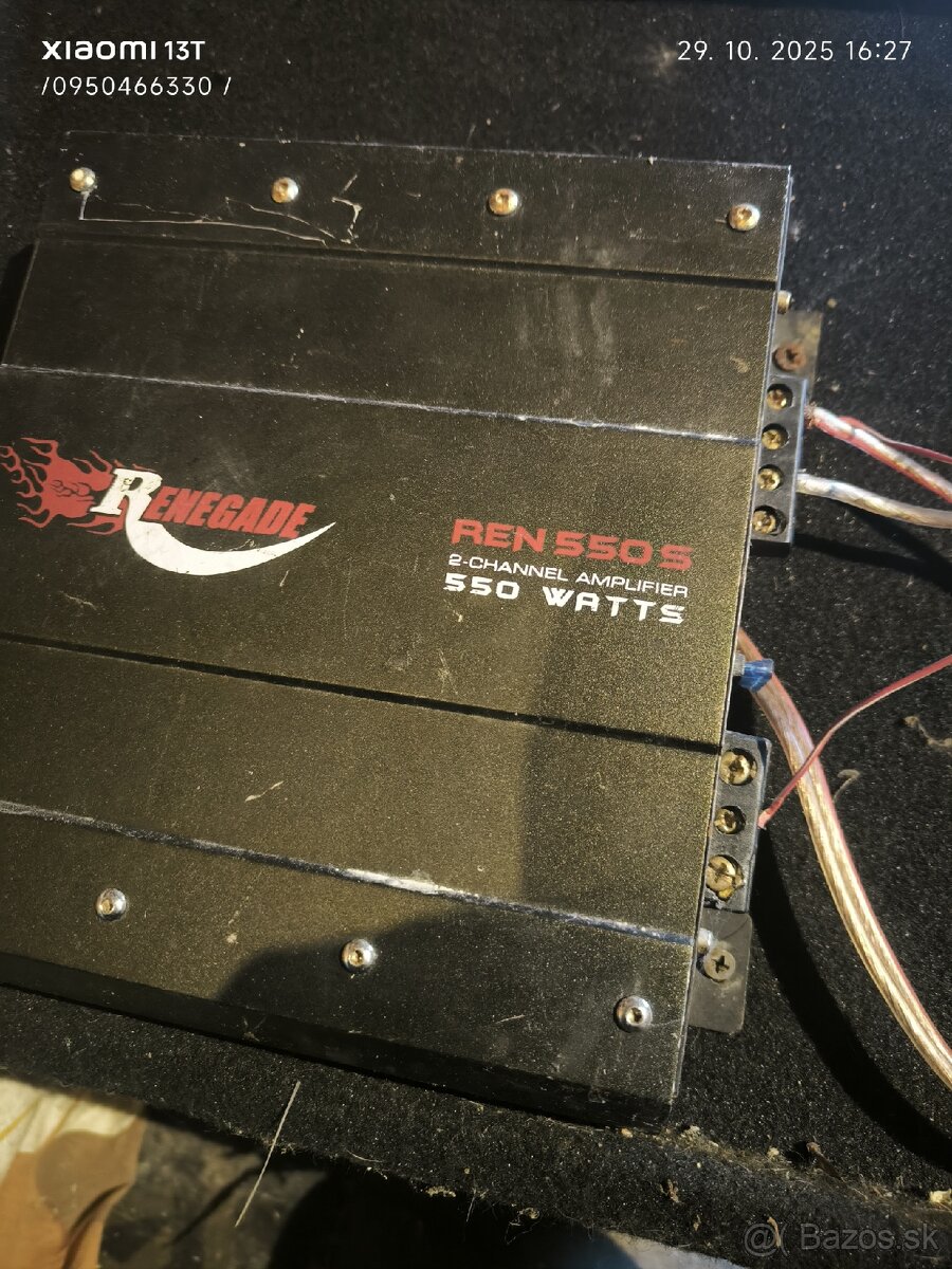 Predám Subwoofer +zosilovač - 4