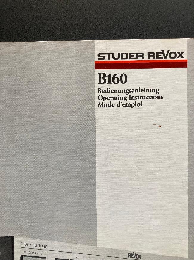Revox tuner B 160 - 4