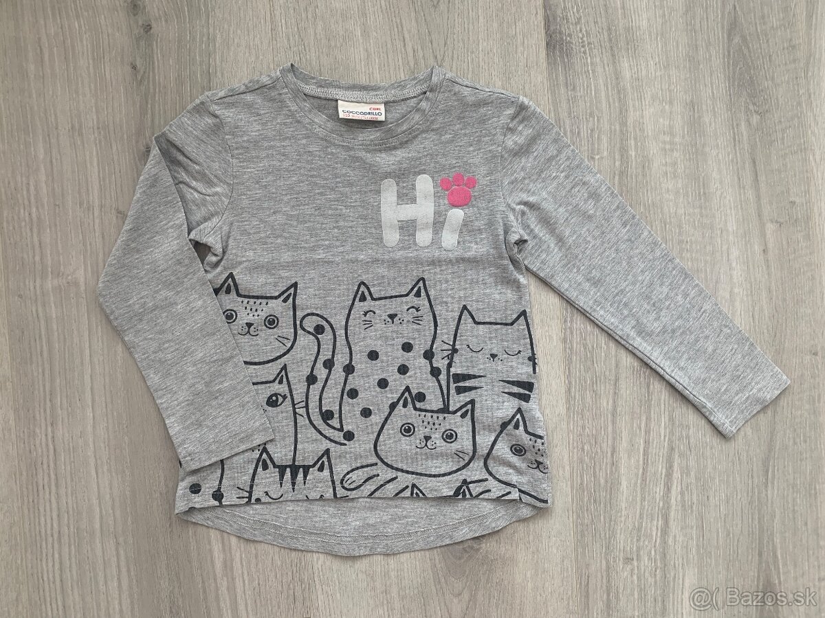 Detské tričká s dlhým rukávom zn. Coccodrillo veľ. 110 - 4