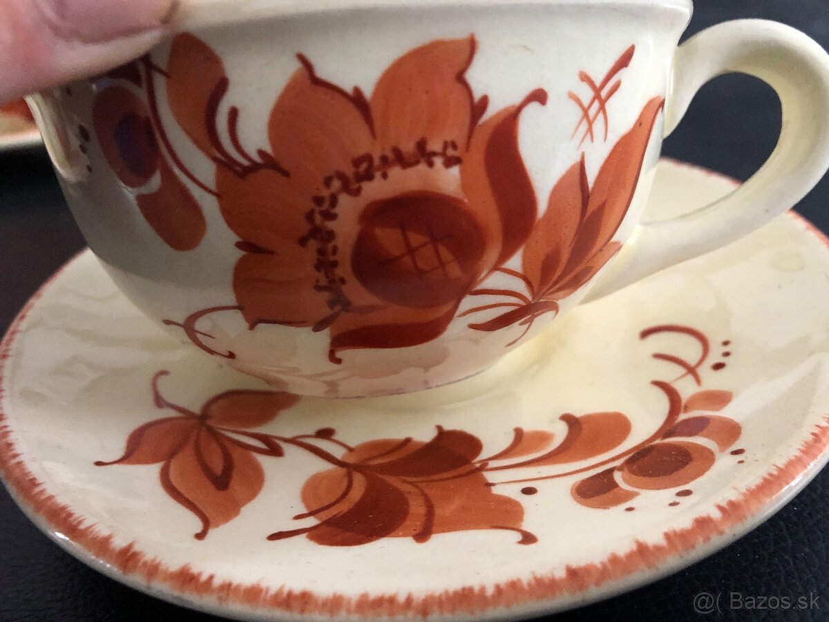 Dotmar urbach velka sada cajnik salky rucne malovana - 4