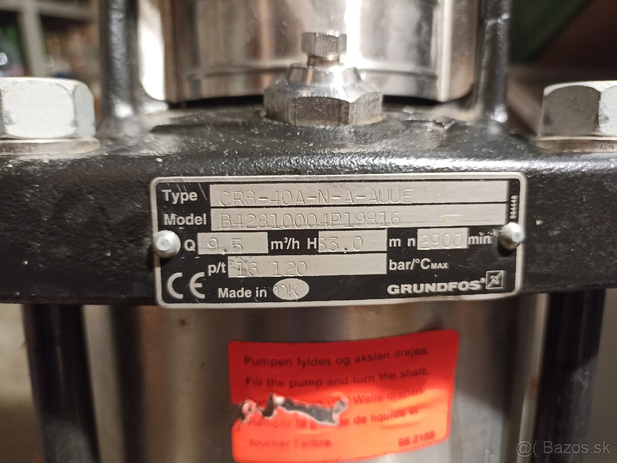 Predám NOVÉ čerpadlo Grundfos CR8 - 4