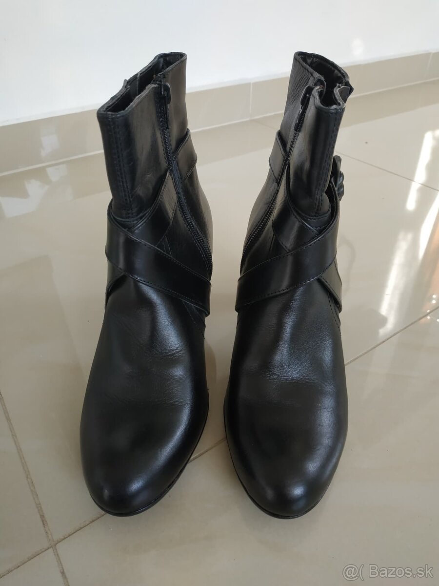 Kožené čižmy, veľkosť 40 - 4