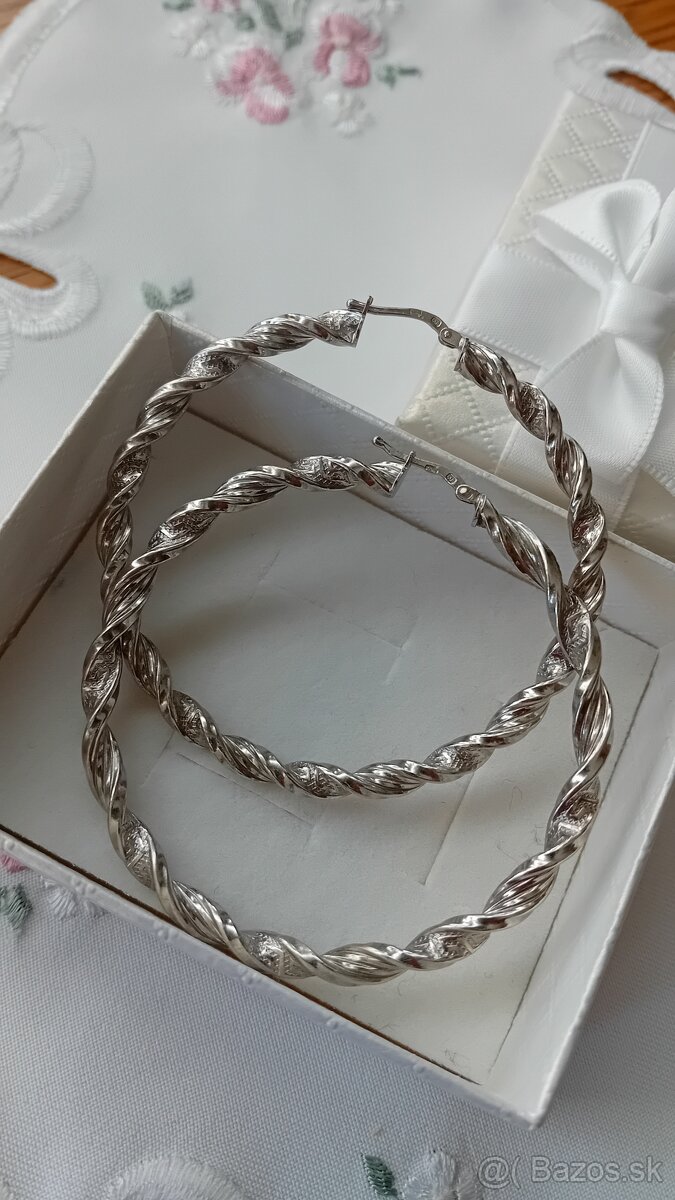Strieborné náušnice - 4