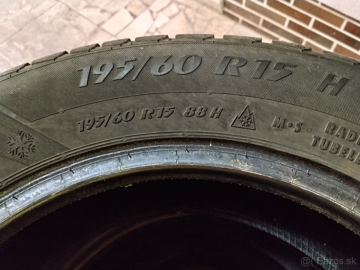 Zimne 195/60 R15 88H, Matador Nordicca, MP 93, 2ks - 4